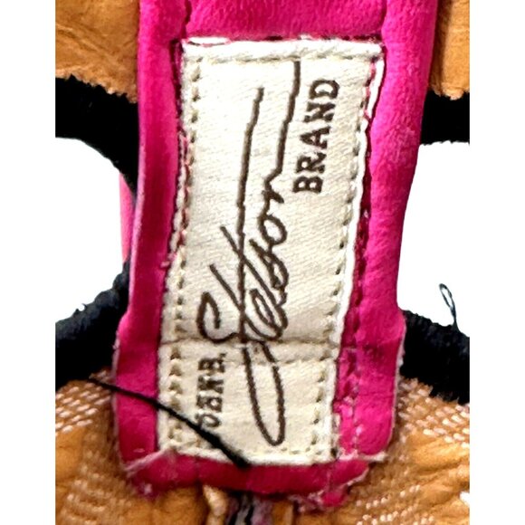 Vintage Stetson Cowboy Boots Western Ranch Leather Pink Gray Womens Size 5.5 - Picture 12 of 14